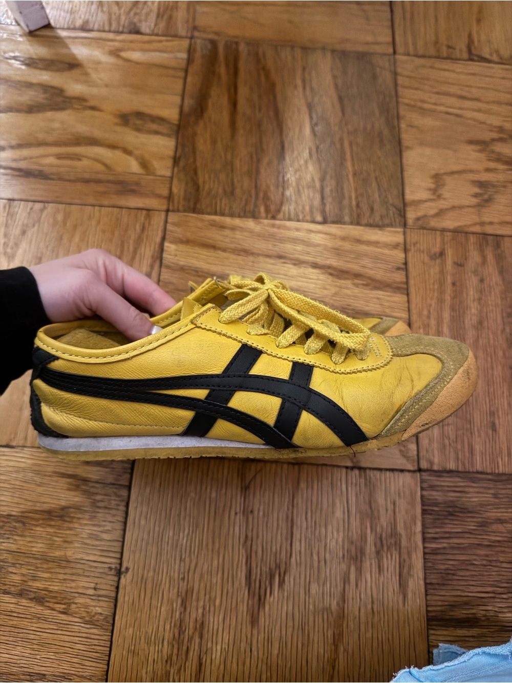 Onitsuka Tiger by Asics Yellow and Black Low-Profile Men's Sneakers